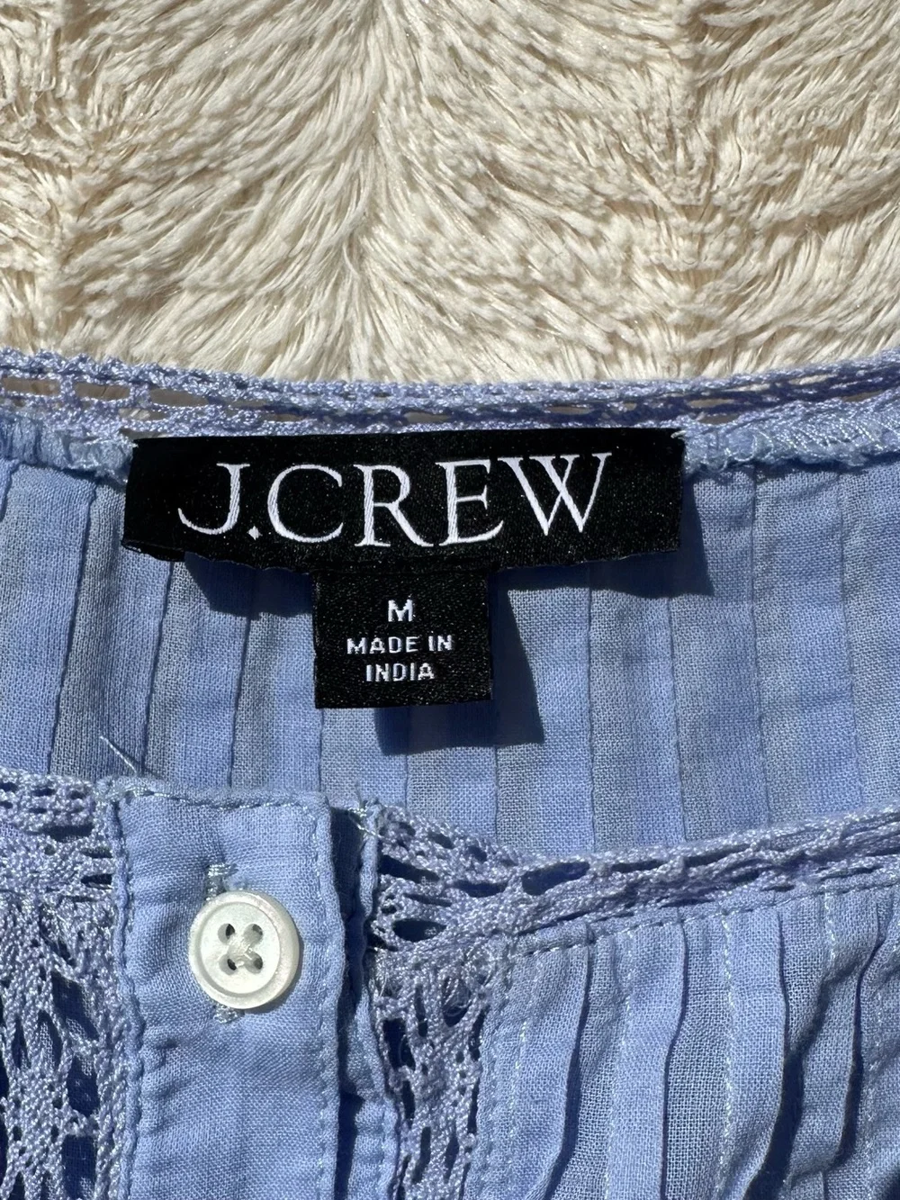 J. Crew Cap Sleeve Pintuck Blouse